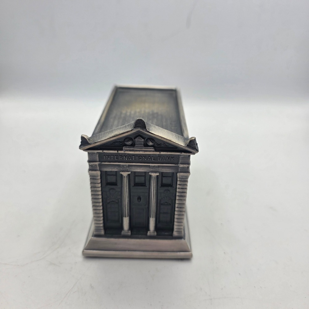 Vintage 1996 A.C. Rehberger International Bank Tampa FL Metal Building Bank